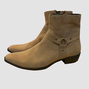 Boohooman Chelsea Desert Boot with Side Harness - Sandstone - UNWORN *FITS 9 US*